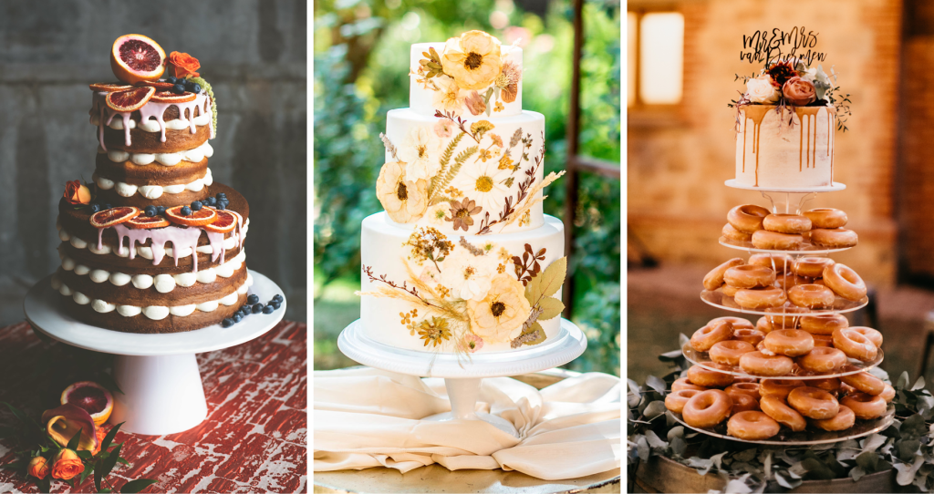 Seasonal wedding cake flavors for spring, summer, fall, and winter Utah weddings