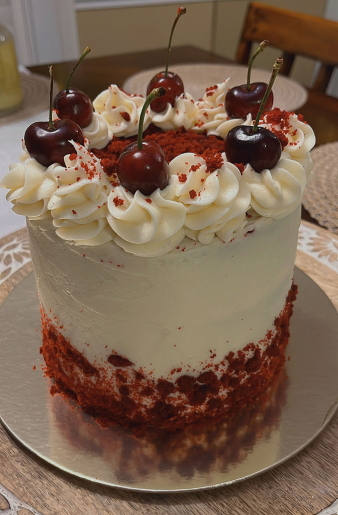 custom red velvet cake from sweet fiesta cakes